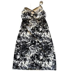 ❤️ ATHLETA ZUMMA BLACK & WHITE SWIM DRESS SIZE XS NEW